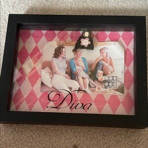 Diva Elegant Black and Pink Frame
